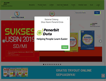 Tablet Screenshot of penerbitduta.com